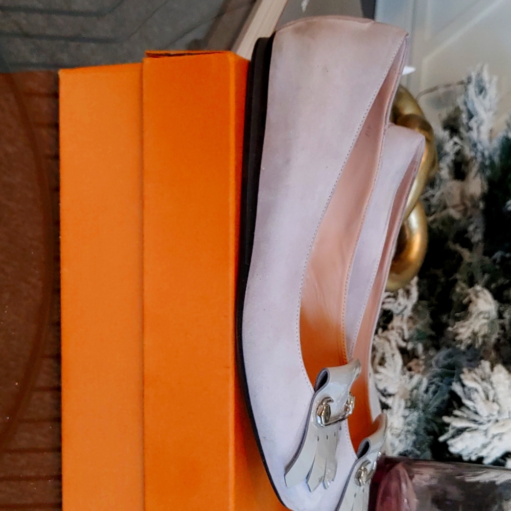 Tod's size 40 Grey Ballerina flat